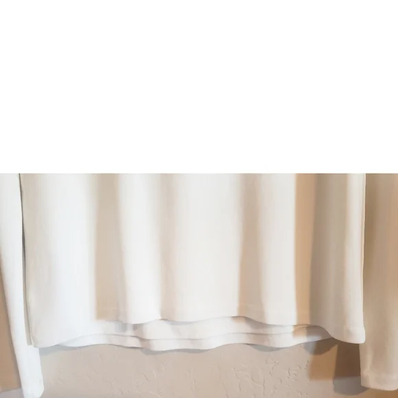 MM.LAFLEUR Lindy Top Womens Ivory L Scoopneck Layered Lined Classic Pullover - Picture 5 of 9